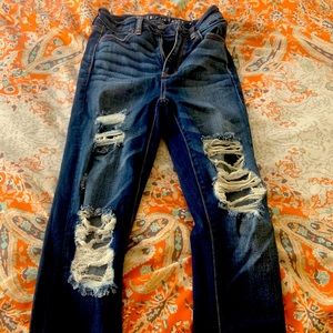 American eagle dark blue denim jeans